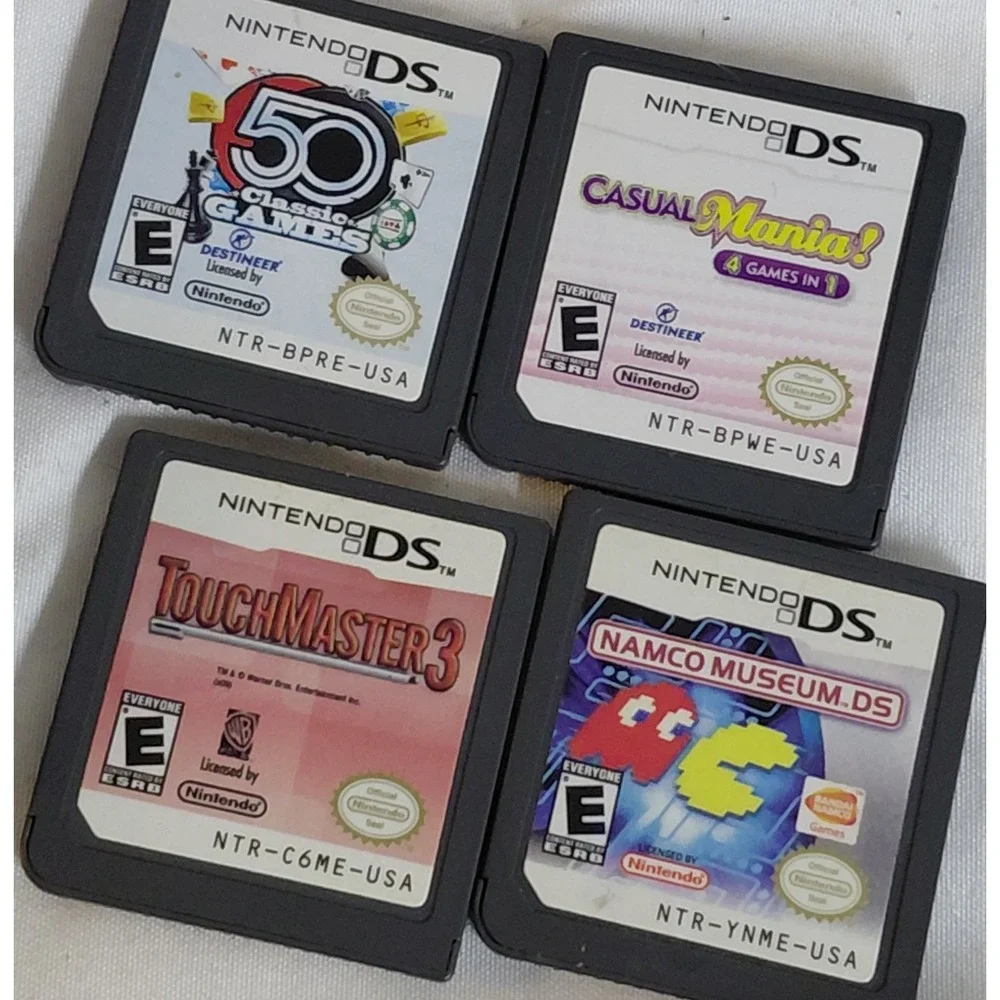 Nintendo DS Lite Cobalt Blue Handheld Bundle Tested Working 7 Game Lot